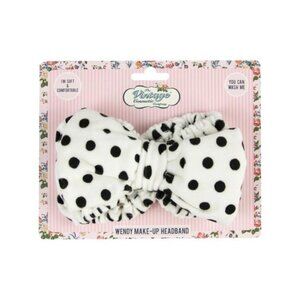 Vintage Cosmetic Company Polka Dot Soft Women's Headband, NWOT